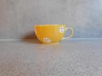 Tea Cup Fine Ceramics Handpainted Geel Cha Cult, Huis en Inrichting, Keuken | Servies, Keramiek, Ophalen of Verzenden, Zo goed als nieuw