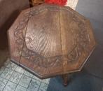 Houten Bijzettafel met Gedraaide Poten, Antiek en Kunst, Ophalen