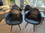 Zwarte Kuipstoelen - Set van 6, Ophalen, Gebruikt, Zwart, Vier