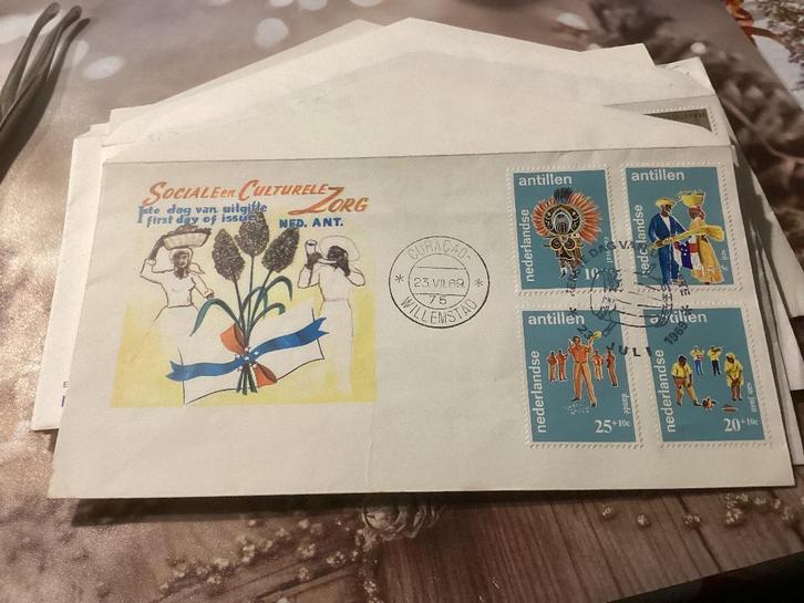 No7232 Nederlandse Antillen E55 anders Heb ook van Nederl, Postzegels en Munten, Postzegels | Eerstedagenveloppen, Onbeschreven