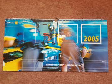 Renault F1 team kalender.  Ferrari poster.  beschikbaar voor biedingen