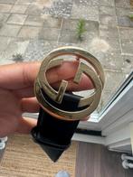 Originele Gucci Leren Riem Zwart, Kleding | Dames, Riemen en Ceinturen, Ophalen, 80 tot 90 cm, Gucci, Gedragen