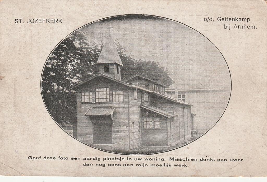 Arnhem st.Jozefkerk Geitenkamp inzamelingsactie nieuwe kerk, Ophalen of Verzenden, Voor 1920, Ongelopen, Gelderland