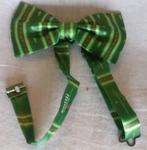 Heineken feeststrik vlinderdas met bieropener op achterzijde, Ophalen of Verzenden, Nieuw, Feestartikel