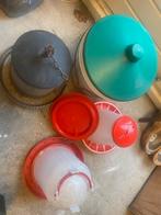 Voer- en watertonnen voor kippen, Dieren en Toebehoren, Ophalen, Gebruikt