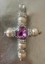 Ti Sento Zilveren Kruis Hanger, Sieraden, Tassen en Uiterlijk, Verzenden, Zo goed als nieuw, Zilver, Met hanger