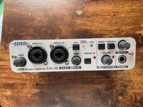 Edirol UA-25 USB Audio Interface (24bit 96kHz), Audio, Tv en Foto, Professionele Audio-, Tv- en Video-apparatuur, Gebruikt, Audio