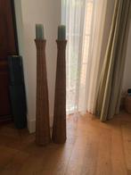 Rieten Kandelaars Set 115cm, Ophalen, Overige materialen, Bruin, Zo goed als nieuw