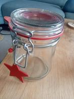 Weckpot met rode details, Ophalen of Verzenden, Zo goed als nieuw, Rood, Bus of Trommel