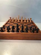 Oude spellenset - schaakspel , backgammon en dammen, Ophalen of Verzenden, Zo goed als nieuw