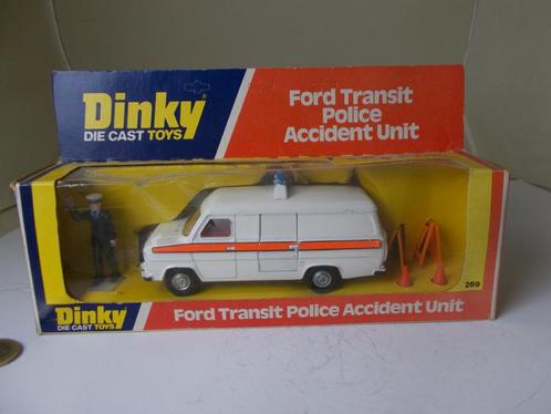 1978 Dinky Toys 269 FORD TRANSIT POLICE ACCIDENT UNIT +DOOS!, Hobby en Vrije tijd, Modelauto's | 1:43, Nieuw, Bus of Vrachtwagen