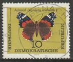 DDR 1964 1004 Atalanta-vlinder, Gest, Ophalen of Verzenden, DDR, Gestempeld