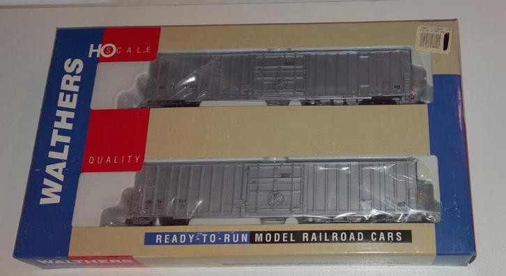Walthers H0 932-26042 - 2x 60' Express BOXCAR Amtrak in ovp, Hobby en Vrije tijd, Modeltreinen | H0, Nieuw, Wagon, Gelijkstroom