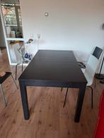 Ikea Bjursta uitschuifbare eettafel - zwart, Huis en Inrichting, Ophalen