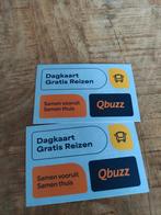 Dagkaarten Friesland 2 stuks, Tickets en Kaartjes, Trein, Bus en Vliegtuig, Twee personen, Bus, Metro of Tram, Nederland, Met bestemming of datum