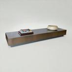 RVS salontafel plateau vintage design, Huis en Inrichting, Tafels | Salontafels, Verzenden, 50 tot 100 cm, Minder dan 50 cm, Rechthoekig