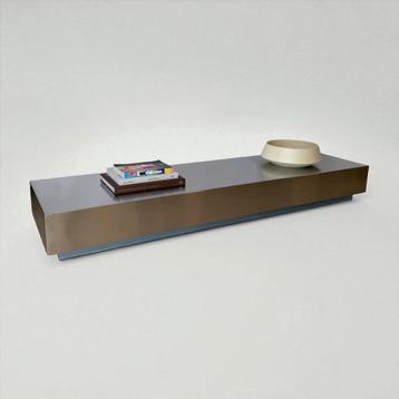 RVS salontafel plateau vintage design  beschikbaar voor biedingen