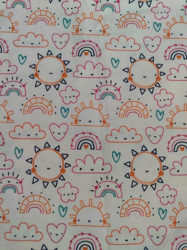 Baby print tricot katoen, Hobby en Vrije tijd, Stoffen en Lappen, Nieuw, Katoen, 120 cm of meer, 30 tot 200 cm, Ophalen of Verzenden