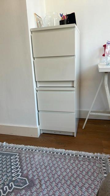 Ikea Malm drawers (2 sets of two) stacked in picture 