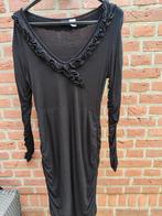 h&m jurk Zwart met roetsels M/L, Maat 38/40 (M), H&M, Zwart, Ophalen of Verzenden