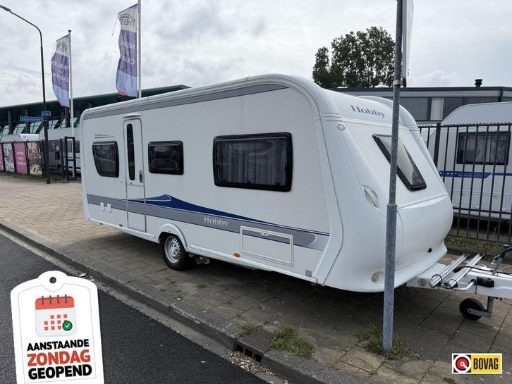 Hobby Excellent 540 UFE met mover en voortent Zondag open!!, Caravans en Kamperen, Caravans, Bedrijf, tot en met 4, 1000 - 1250 kg