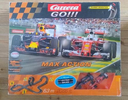 2 x Carrera GO!!! Lap Record + Max Action Slotcar racebanen, Kinderen en Baby's, Speelgoed | Racebanen, Gebruikt, Racebaan, Elektrisch