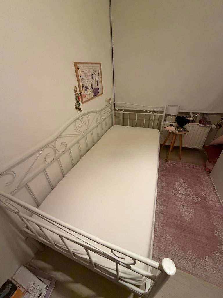 1 persoons bed GRATIS, 90 cm, Eenpersoons, Wit, Ophalen of Verzenden