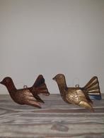 Vintage blikken koper kleur Vogels, Ophalen of Verzenden, Gebruikt