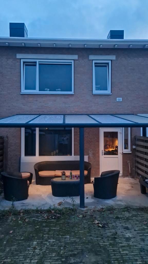 Overkapping te koop 5 x 3  polycarbonaat met spotjes, Tuin en Terras, Overkappingen, Zo goed als nieuw, Veranda, Ophalen of Verzenden