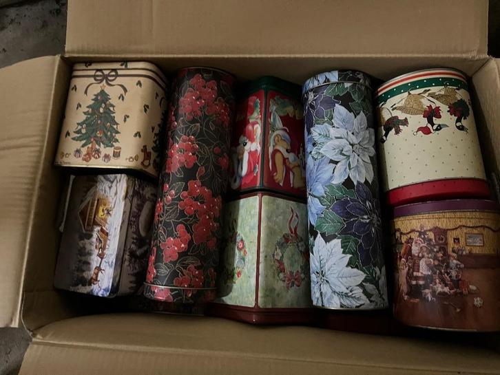 Blikken met thema Kerstmis, Verzamelen, Blikken, Gebruikt, Overige, Ophalen