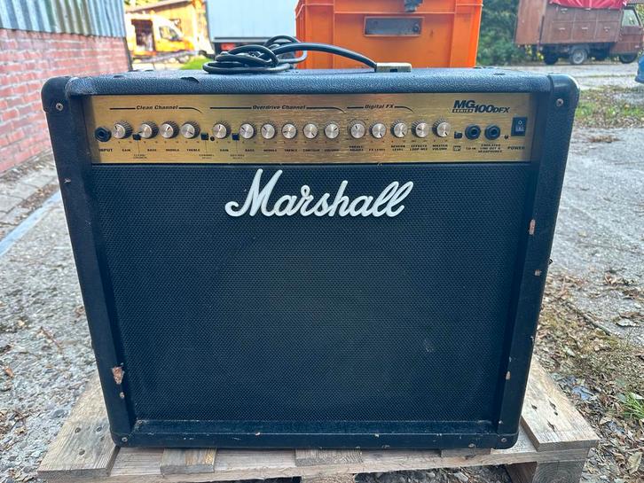 Marshall MG100DFX Gitaarversterker, Muziek en Instrumenten, Versterkers | Bas en Gitaar, Gebruikt, Gitaar, 100 watt of meer, Ophalen