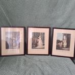 Set van 3 Ingelijste Prenten – “Cries of London”, 18e Eeuws, Ophalen of Verzenden, Voor 1940