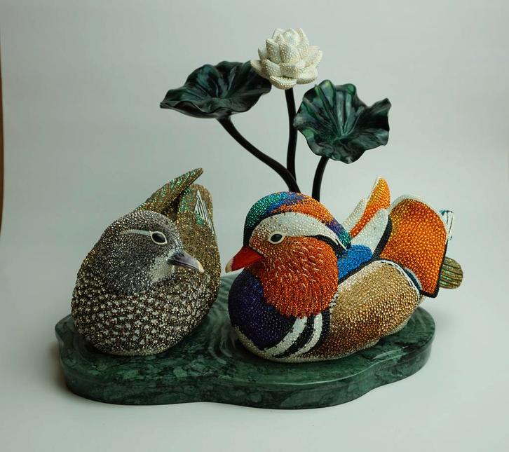 Swarovski Myriad Eenden – Mandarijn (EXCLUSIEF), Verzamelen, Swarovski, Nieuw, Overige typen, Ophalen of Verzenden