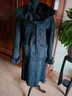 Vintage lange winterjas XL Oltré, Oltre, Verzenden, Zwart, Maat 42/44 (L)