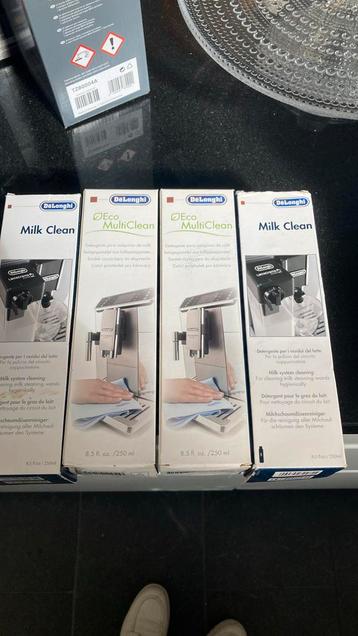 4 nieuwe verp Melk reiniger origineel delonghi + 1 verp 3/4 