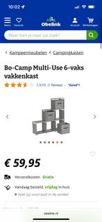 Bo-camp multi use 6 vakkenkast camping kast van obelink, Caravans en Kamperen, Kampeermeubelen, Ophalen