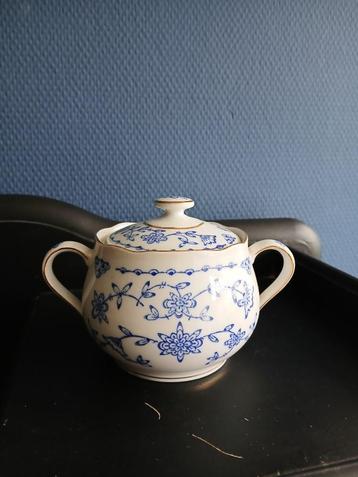 suikerpot kobalt blau - oud los servies beschikbaar voor biedingen
