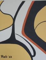 zelf geschilderd op doek met acryl, Ophalen