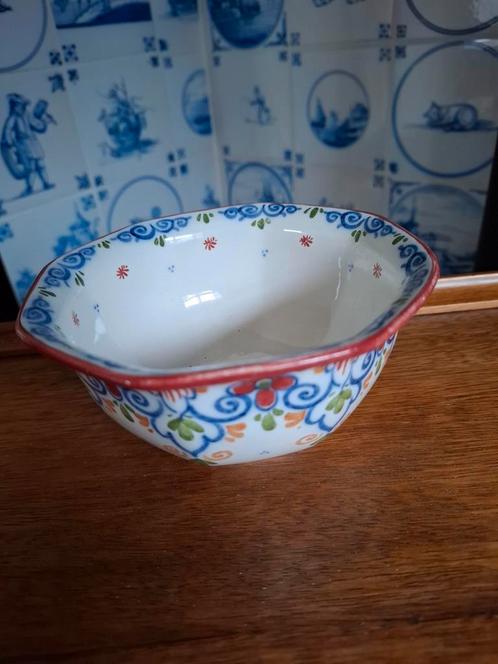 Delftsblauwe kom en thee/serveerblad, Antiek en Kunst, Antiek | Schalen, Ophalen of Verzenden