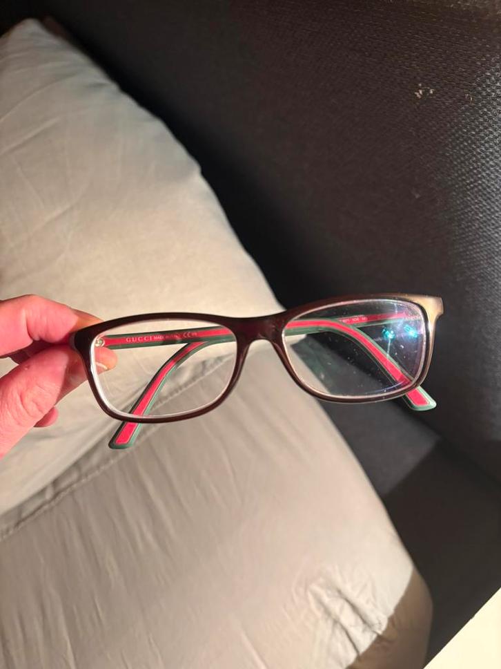 Gucci montuur bril, Sieraden, Tassen en Uiterlijk, Zonnebrillen en Brillen | Dames, Zo goed als nieuw, Bril, Overige merken, Zwart