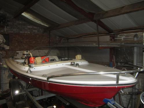 motorboot, Watersport en Boten, Motorboten en Motorjachten, Gebruikt, Polyester, Tot 6 meter, Benzine, Buitenboordmotor, 10 tot 30 pk