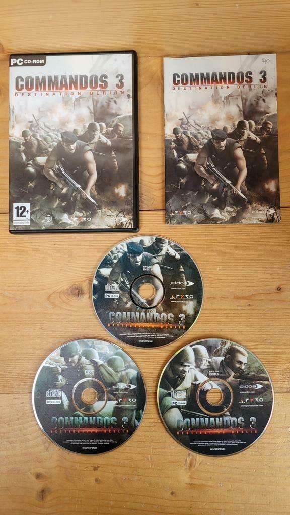 Commandos 3 / Commandos III, Destination Berlin, Spelcomputers en Games, Games | Pc, Gebruikt, 1 speler, Vanaf 12 jaar, Eén computer