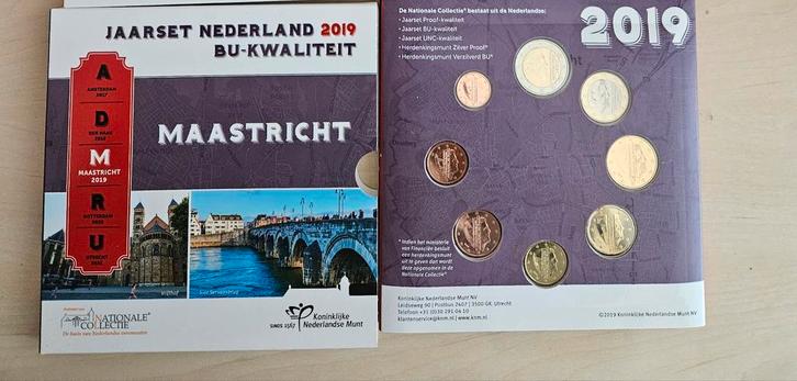 Jaarset Nederland 2019 Maastricht BU, Postzegels en Munten, Munten | Nederland, Setje, Euro's, Koningin Beatrix, Ophalen of Verzenden