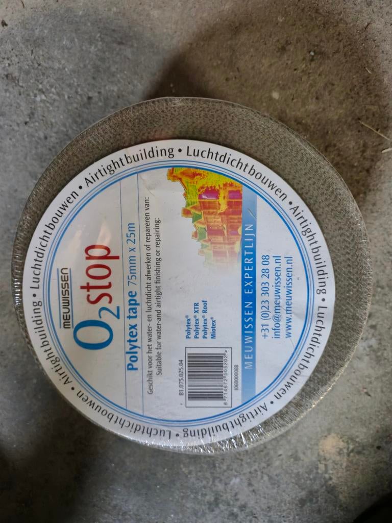 Isolatie tape luchtdicht spinvlies tape, Ophalen, Nieuw, Overige materialen