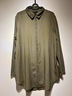 M - Legergroene blouse met studs van H&M, Kleding | Dames, Blouses en Tunieken, Maat 38/40 (M), H&M, Ophalen of Verzenden, Zo goed als nieuw