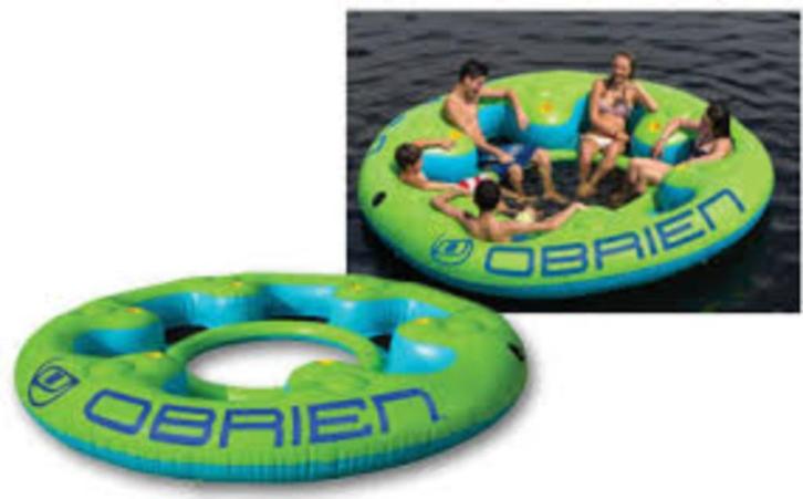 Nieuw Obrien Party lounger 1 tm 6 pers band eiland tube, Watersport en Boten, Accessoires en Onderhoud, Ophalen of Verzenden