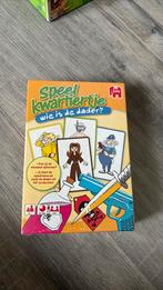 Speel kwartiertje wie is de dader?, Hobby en Vrije tijd, Gezelschapsspellen | Kaartspellen, Ophalen of Verzenden, Zo goed als nieuw