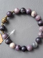 762 Edelsteen armband van natuurlijke ongepolijste Sugiliet, Sieraden, Tassen en Uiterlijk, Armbanden, Paars, Nieuw, Ophalen of Verzenden