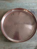 Koperen HEMA Kandelaar/Kaarsenplateau - 25cm, Ophalen of Verzenden, Zo goed als nieuw, Bruin, Brons of Koper