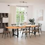 Eettafel 320x120x74 cm ovaal massief eikenhout, 100 tot 150 cm, Verzenden, Vijf personen of meer, Robuust, landelijk, modern, stijlvol, tijdloos,